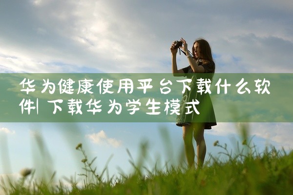 华为健康使用平台下载什么软件