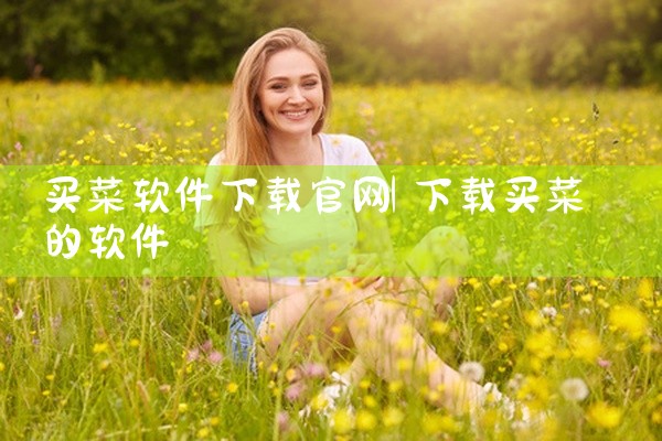 买菜软件下载官网