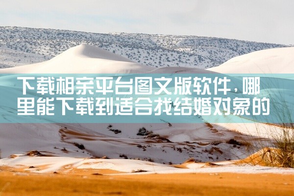 下载相亲平台图文版软件